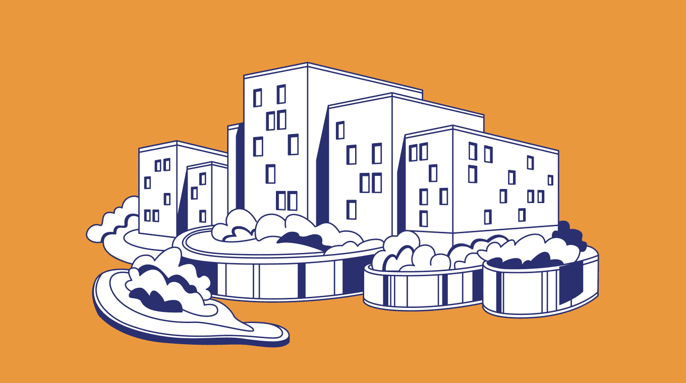 Иллюстрация — Японский квартал