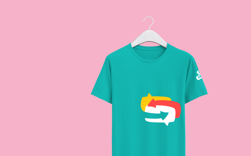 Применение логотипа — бейдж